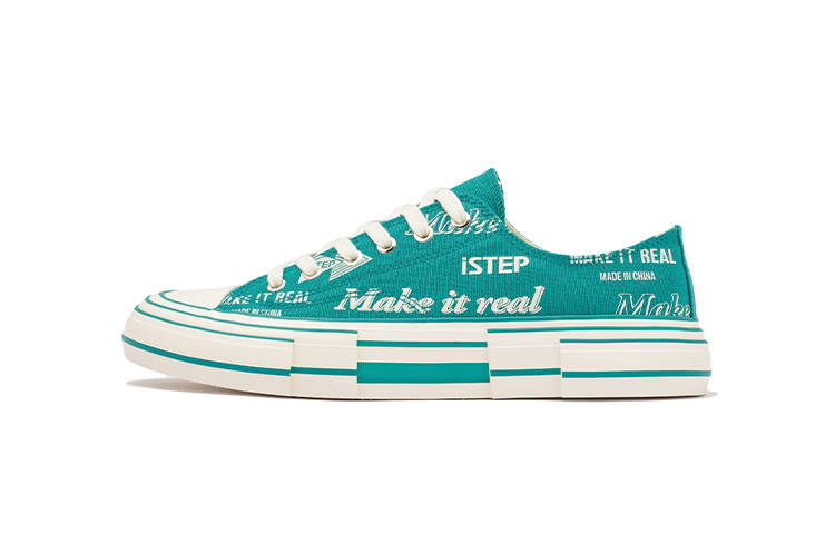 ISTEP Low top Canvas Shoes Men's Green