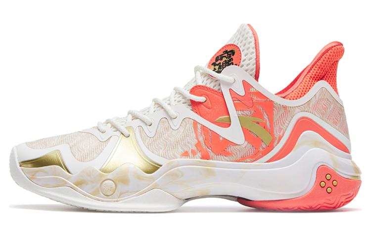 Anta Shock Wave 4 Zhao Cai Jin Bao Cushioning Slip Resistant Abrasion Resistant Coverage Low top Basketball Shoes Men's