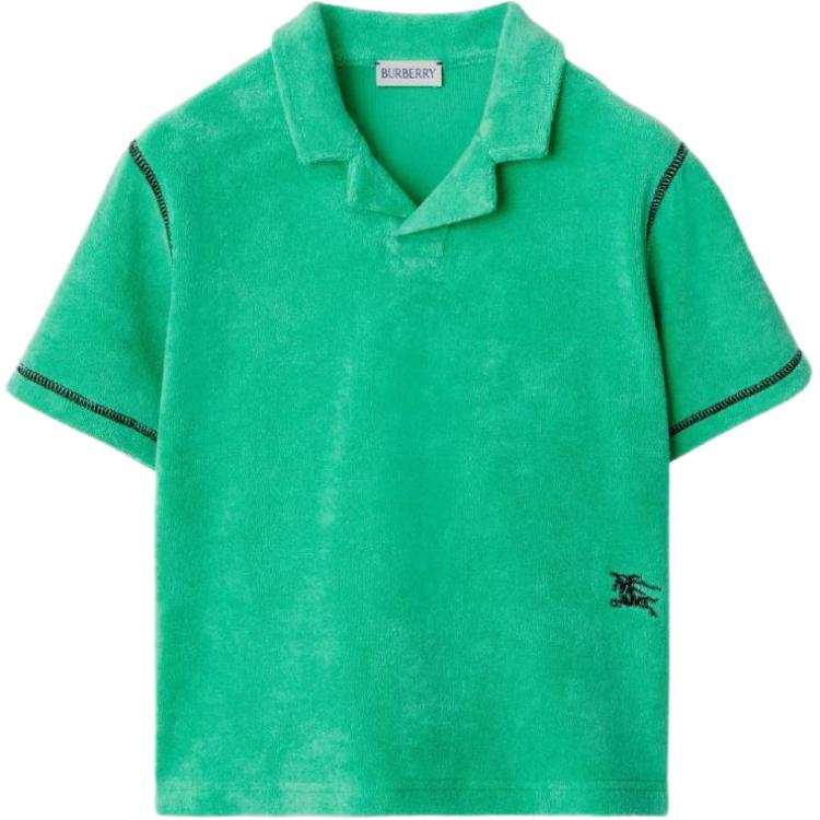 Burberry Polo Shirt Jade Green Kids'