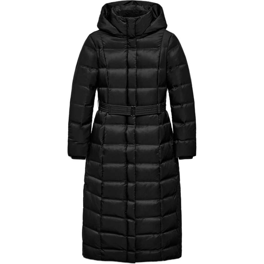 ZARA Down Jackets Women's Black Hooded