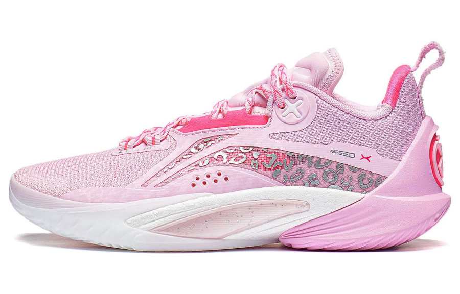 Li-Ning Li Ning Speed 10 Low top Basketball Shoes Men's Soft Cherry Blossom Pink