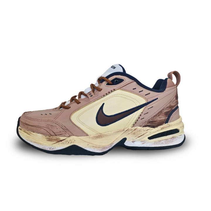 Nike Nike Air Monarch 4 Slip Resistant, Abrasion Resistant, Height Increasing Low top Chunky Sneakers Unisex Brown