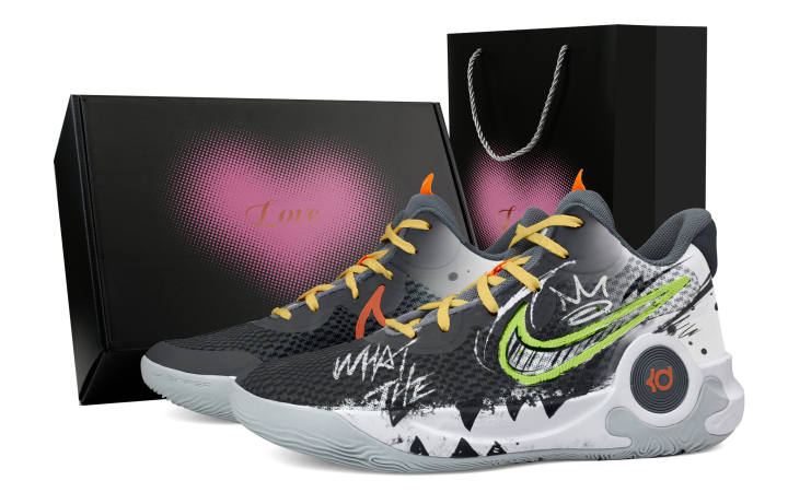 Nike Nike KD Trey 5 IX Mid top Basketball Shoes Unisex Gray Black