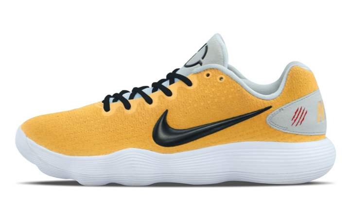 Nike Nike Hyperdunk 2017 Cushioning Slip Resistant Abrasion Resistant Coverage Low top Basketball Shoes Men's Bright Yellow