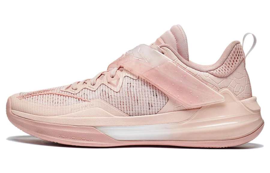 Li-Ning Li Ning Liren3 TEAM Abrasion Resistant Breathable Low top Basketball Shoes Men's Peach Orange Pink