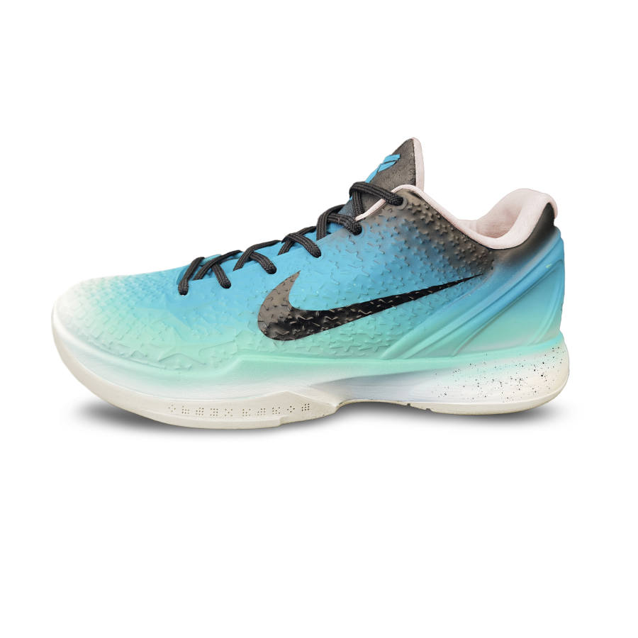 Nike Nike Zoom Kobe 6 'All Star 2.0' Cushioning, Wear Resistant Low top Basketball Shoes Men's Blue Green