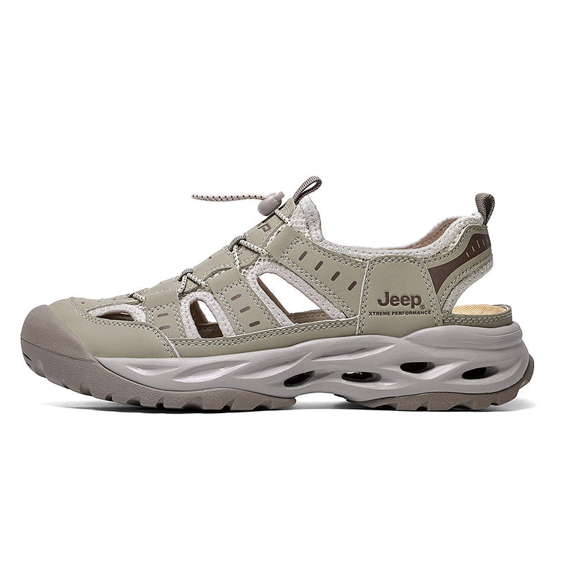 Jeep Fabric Rebound Lightweight Abrasion Resistant Coverage Breathable Anti Collision River Trekking Shoes Unisex