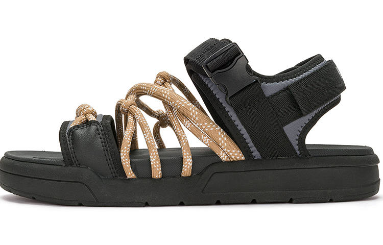 Kappa Back to Back Sports Sandals Unisex Black Brown