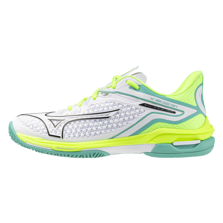 Mizuno Wave Exceed Tour 6 Cushioning Slip Resistant Abrasion Resistant Tennis Shoes Women's Neon Green