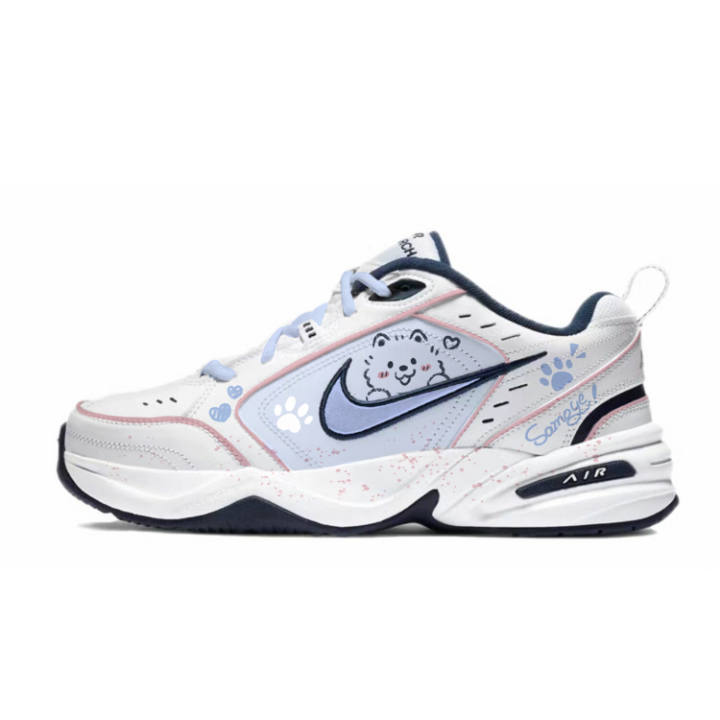 Nike Nike Air Monarch 4 Slip Resistant, Abrasion Resistant, Height Increasing Low top Chunky Sneakers Unisex White