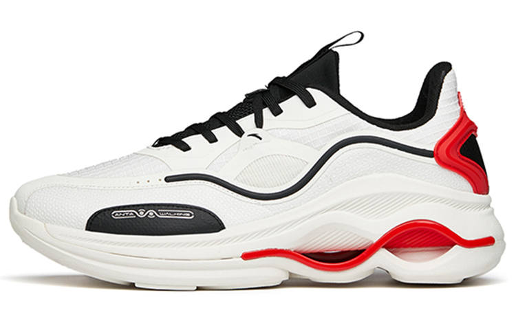 Anta Variety Training Collection Breathable And Lightweight Low top Training Shoes Men's White Red