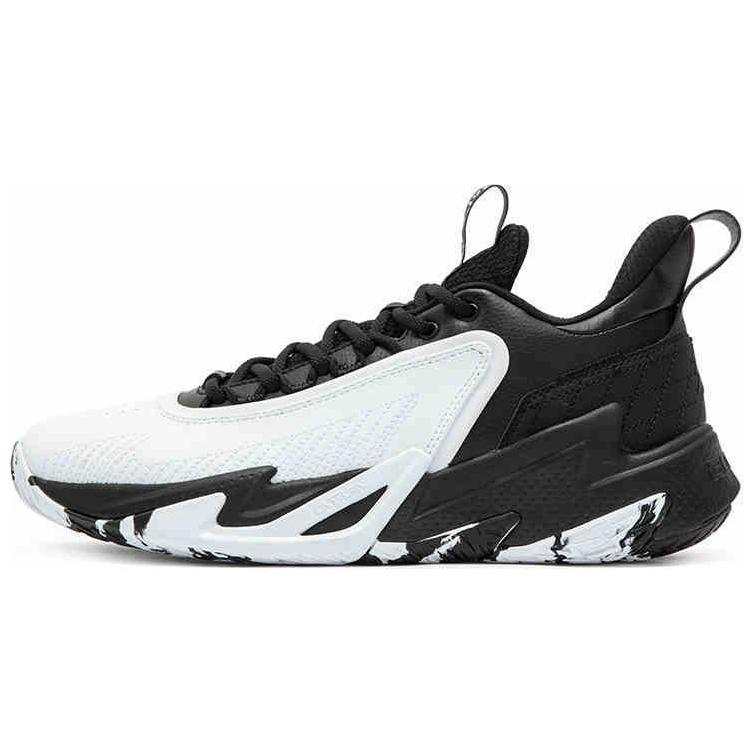 361° Slip Resistant Abrasion Resistant Low top Basketball Shoes Men's White Black
