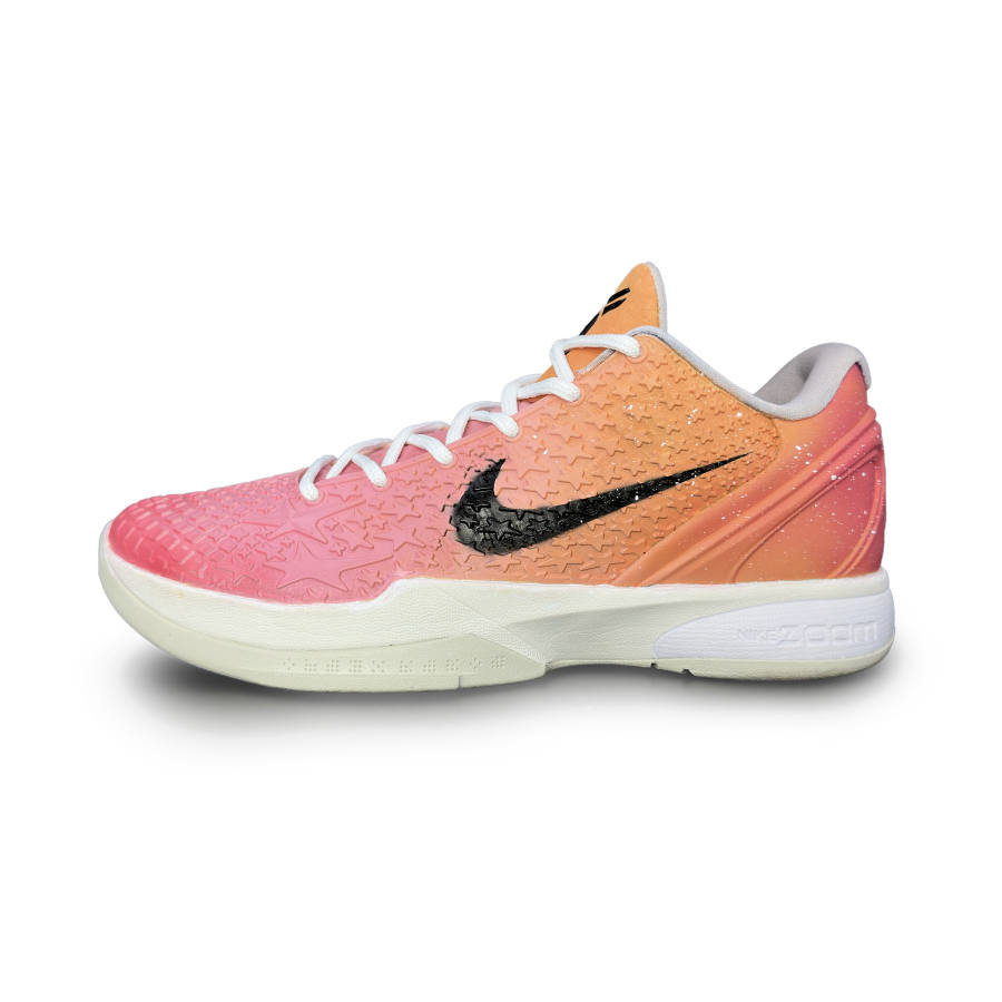 Nike Nike Zoom Kobe 6 Protro 'All Star 2.0' Cushioning Slip Resistant Low top Basketball Shoes Men's Pink Orange