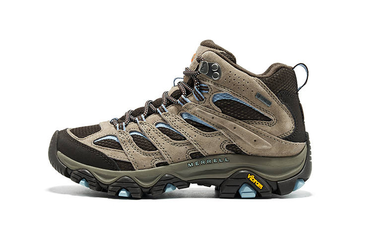 MERRELL MOAB 3 Abrasion Resistant, Waterproof, And Breathable High top Outdoor Shoes Women's Beige Brown