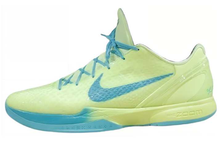 Nike Nike Zoom Kobe 6 Protro PE Slip Resistant Low top Basketball Shoes Men's Green Blue