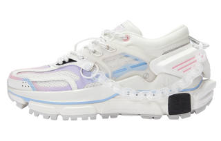 LNG Li Ning X LNG Chunky Sneakers Women's Low Top Champagne White