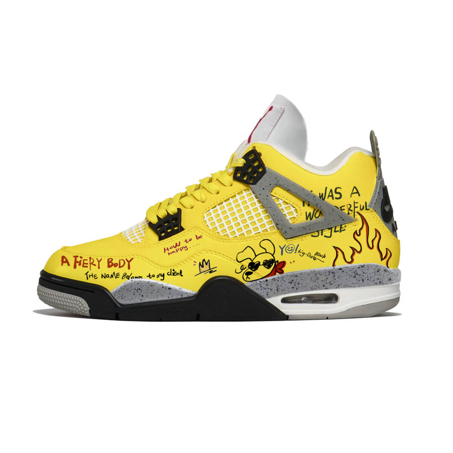 Jordan Jordan Air Jordan 4 Retro 'Tour Yellow' Electric Glow Abrasion Resistant Abrasion Resistant Mid top