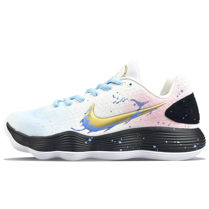 Nike Nike Hyperdunk 2017 Low top Basketball Shoes Men's Blue Pink
