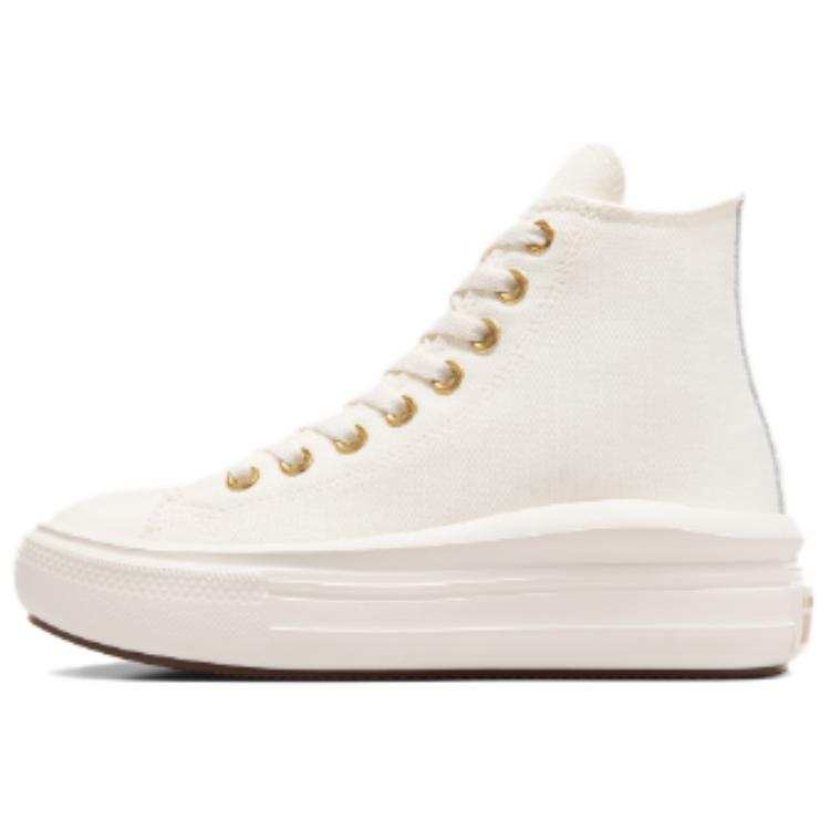 Converse Chuck Taylor All Star Converse Move Platform High Gs 'Tonal Canvas - Egret Metallic Light Gold'