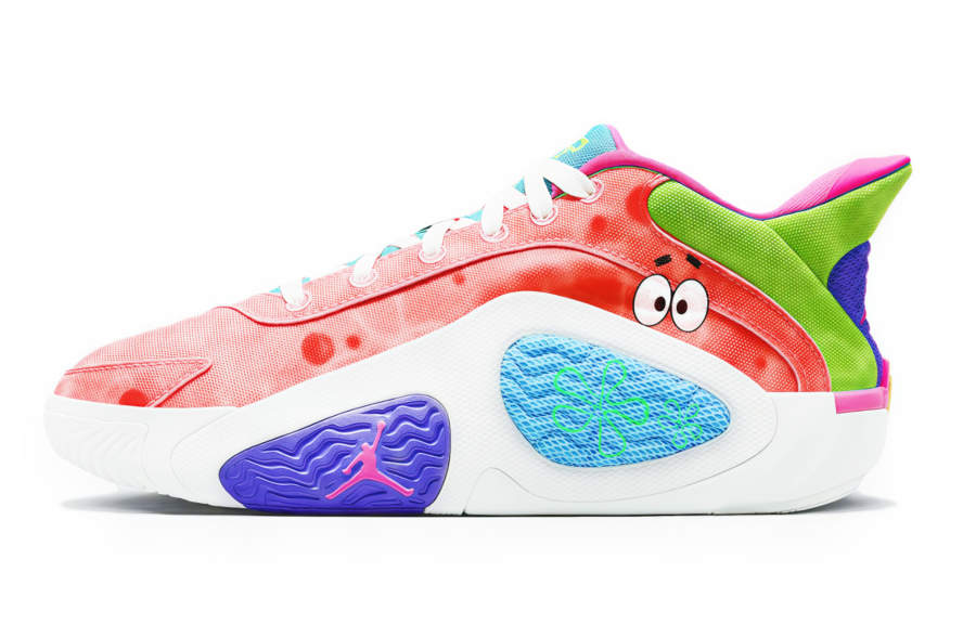 Jordan Jordan Tatum 2 Fashion Trend Cushioning Mid top Basketball Shoes Unisex Watermelon Red