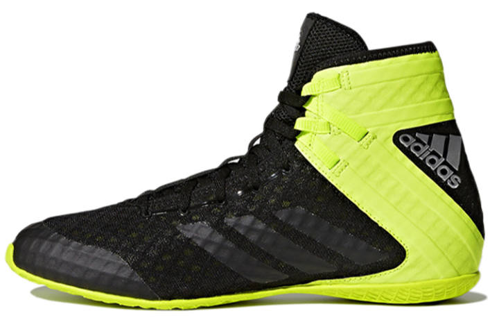 Adidas Adidas Speede Comfortable Abrasion Resistant High top Training Shoes Unisex Black Yellow