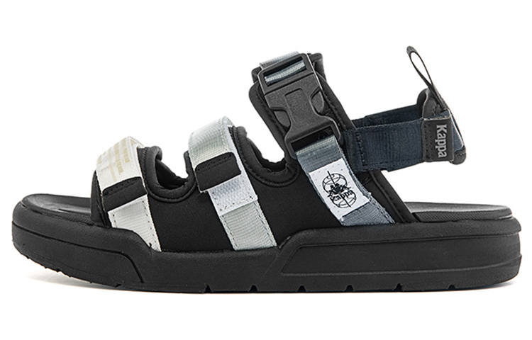 Kappa Beach Sandals Women's Black/White/Gray