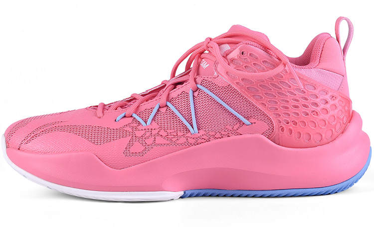 Li-Ning Li Ning SONIC 8 TD Team Edition Mid top Performance Basketball Shoes Men's Pink White