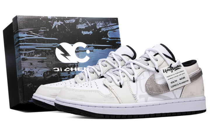 Jordan Jordan Air Jordan 1 Low Subtle Elegance, Box Synthetic Leather Cushioning Abrasion Resistant Cushioning, Wear Resistant