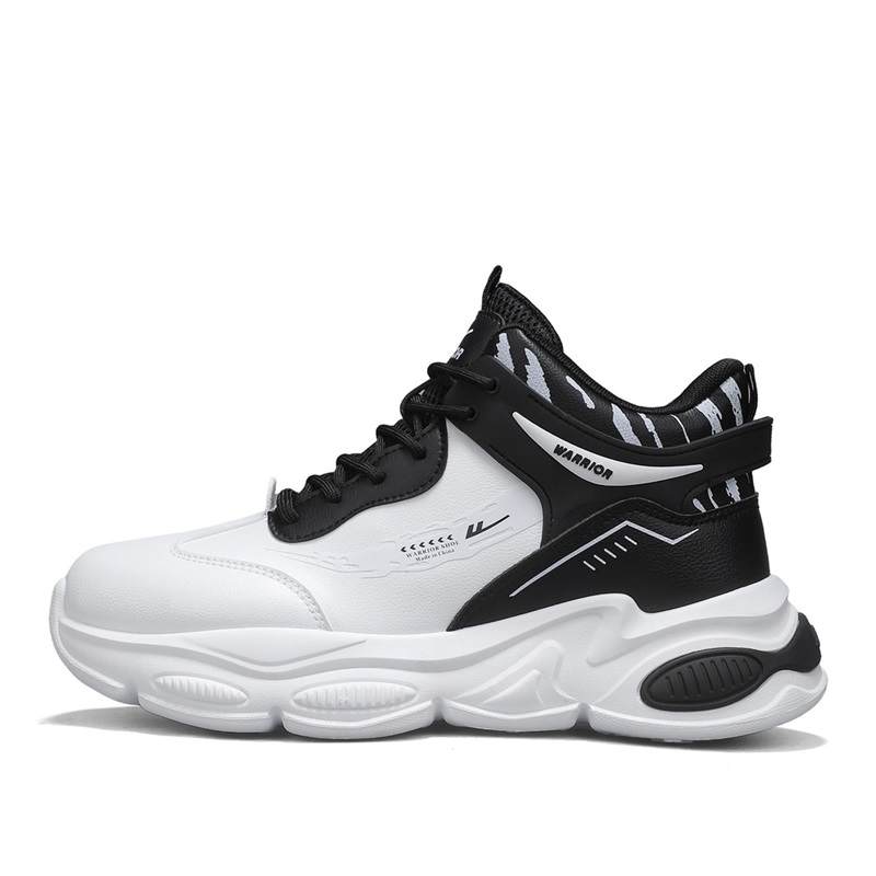 WARRIOR Basketball Shoes Men's Low Top White Black/Black/White Dark Blue