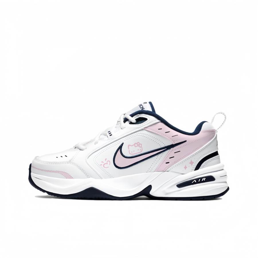 Nike Nike Air Monarch 4 Tired Kitten, Bug II Creation Cushioning, Wear Resistant Low Top Chunky Sneakers Unisex Pink White