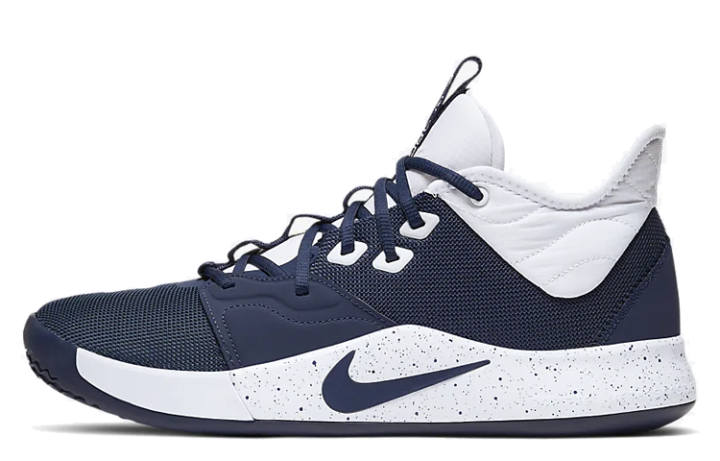Nike Nike PG 3 Slip Resistant Lightweight Non slip Lightweight Low top Performance Basketball Shoes Unisex Navy Blue