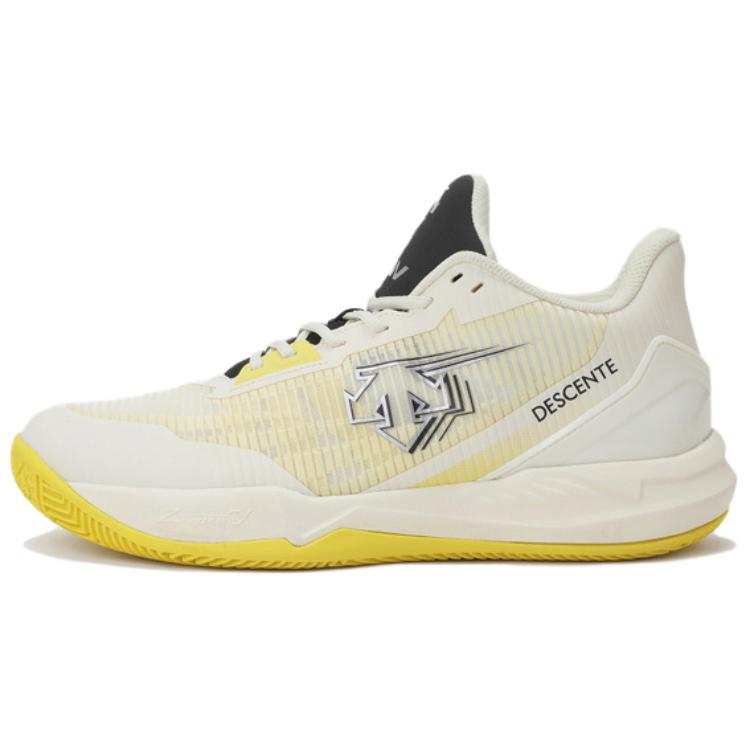 DESCENTE x Master Wook Low top Basketball Shoes Men's Beige Yellow