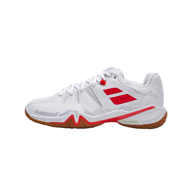 Babolat SHADOW SPIRIT Abrasion Resistant Low top Badminton Shoes Women's White Red