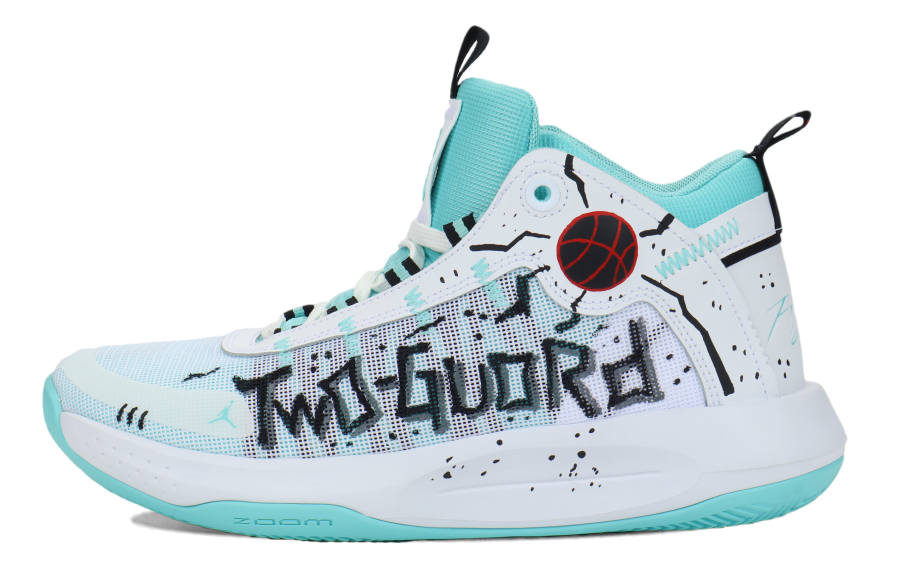 Jordan Jordan Jumpman 2020 Non slip Lightweight Mid top Basketball Shoes Men's Mint Green