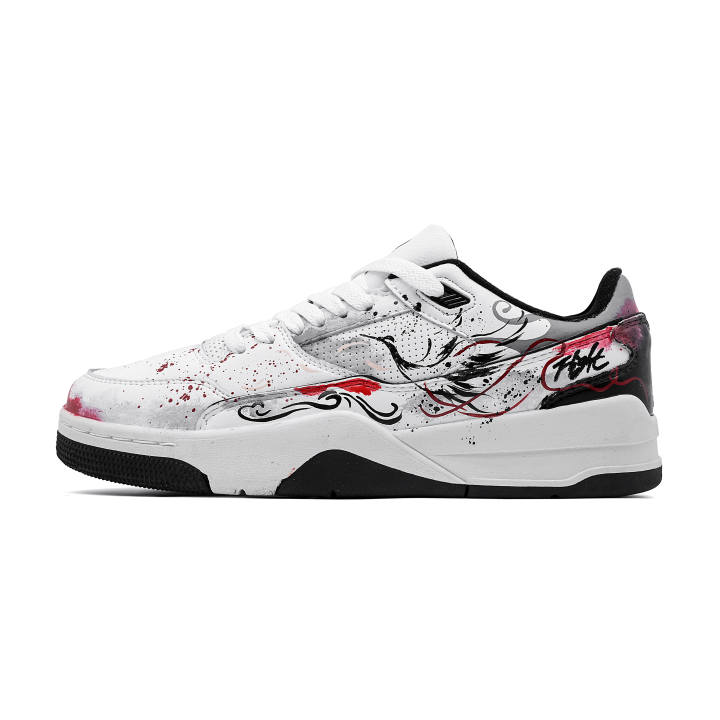Jordan Jordan FLIGHT COURT Cherry Blossom Crane Chanting Synthetic Leather Cushioning, Wear Resistant Low top
