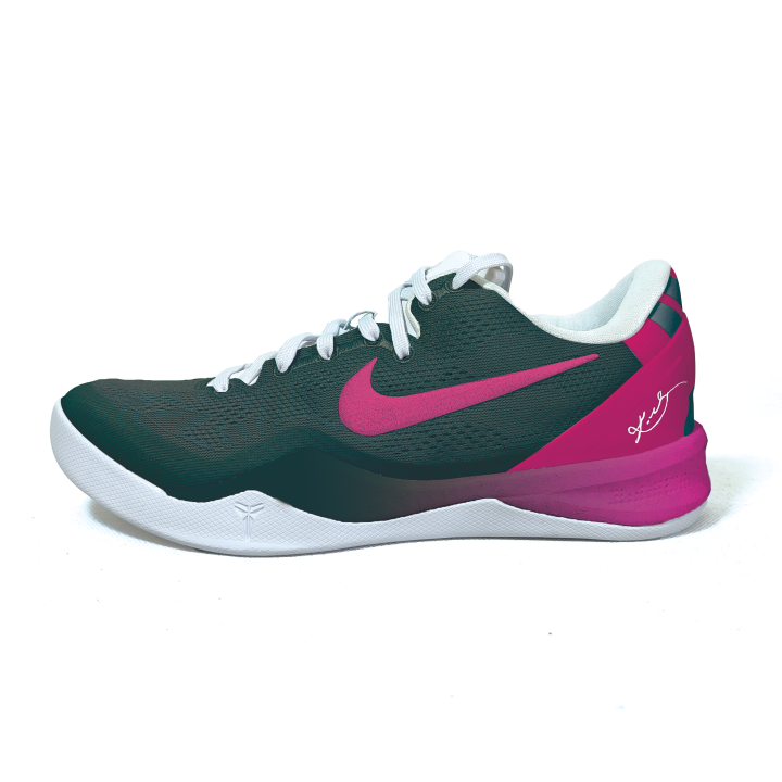 Nike Nike Kobe 8 Versatile Low top Basketball Shoes Unisex Pink Green