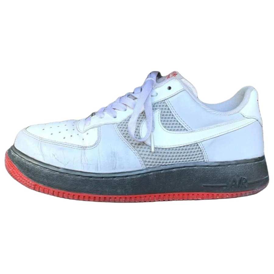 Nike Nike Air Force 1 Cushioning Slip Resistant Abrasion Resistant Low top Basketball Shoes Men's White