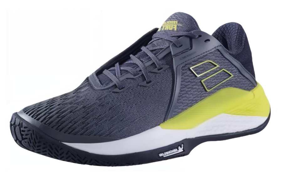 Babolat Versatile Slip Resistant Slip Resistant Low top Tennis Shoes Men's Gray