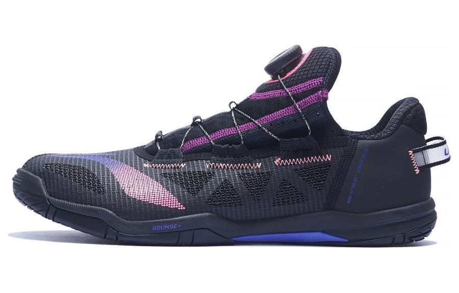 Li-Ning Li Ning Low top Cushioning, Wear Resistant Table Tennis Shoes Unisex Black
