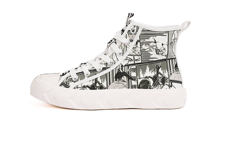 ISTEP High top Canvas Shoes Women's Black White