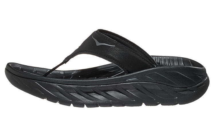 HOKA ONE ONE Ora Recovery Flip Black Dark Gull Grey Women's