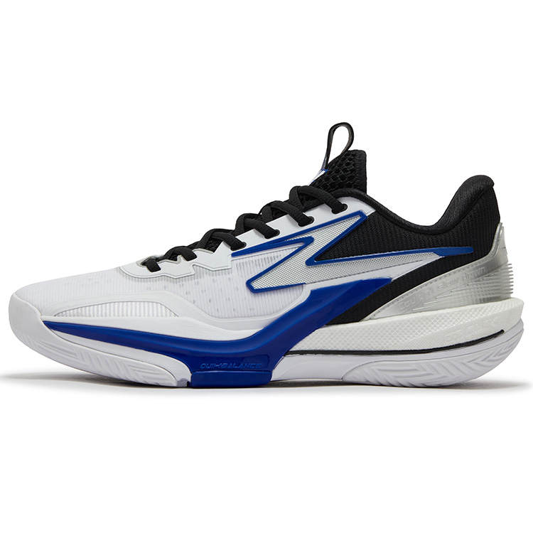 361° BIG3 6.0 Slip Resistant And Abrasion Resistant Coverage Low top Basketball Shoes Men's White Numbers Blue