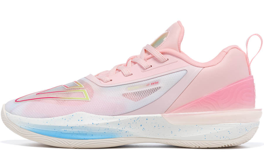 PEAK Taichi Triangle 3.0 Low top Basketball Shoes Men's Cherry Blossom Color