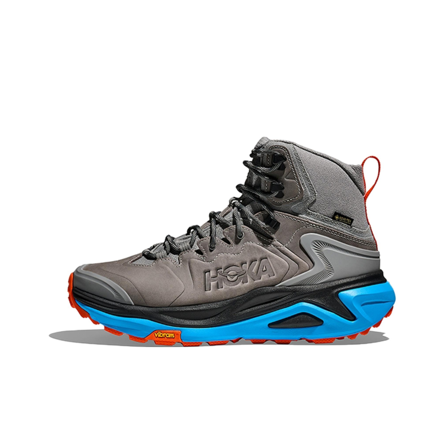 HOKA ONE ONE Kaha 3 Mid top Mountaineering Hiking Shoes Men's Galaxy Gray