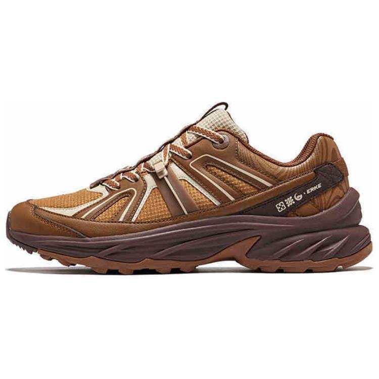 Erke Trail Slip Resistant, Abrasion Resistant, Coverage, And Rebound Low top Mountaineering Shoes Men's Brown