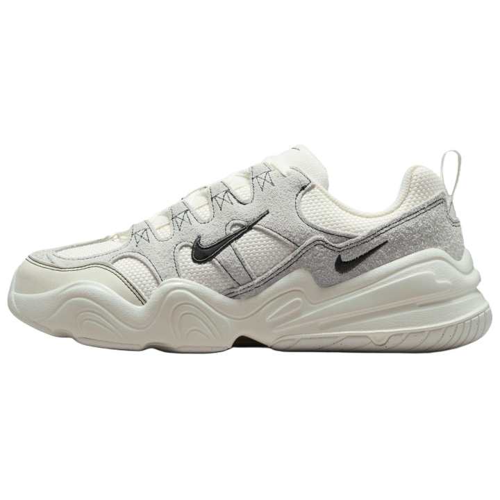 Nike Nike Tech Hera Textile, Leather Slip Resistant Abrasion Resistant Low top Chunky Sneakers Women's White