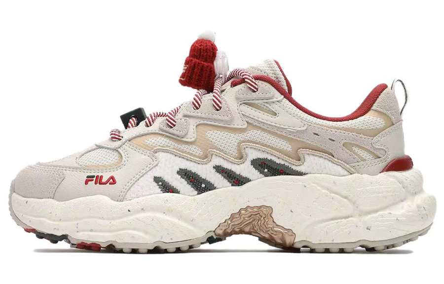 FILA Fern Sneakers XMAS Low top Chunky Sneakers Women's Beige Red