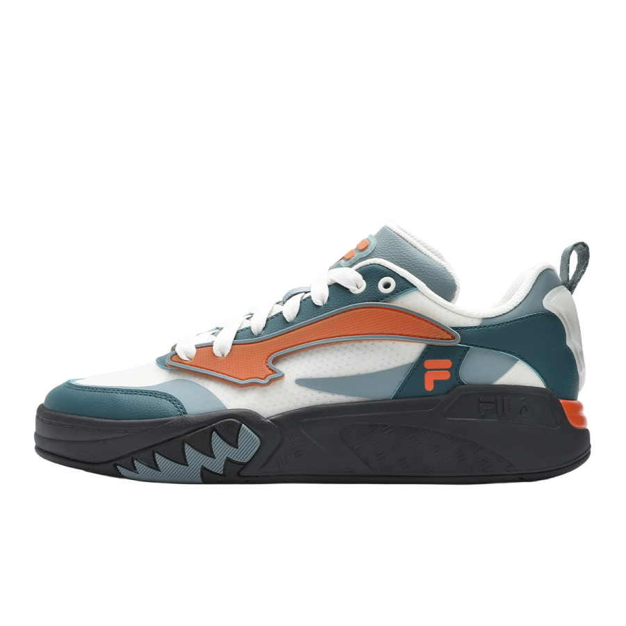 FILA FUSION DESPERADO LOW top Vintage Basketball Shoes Men's White Green