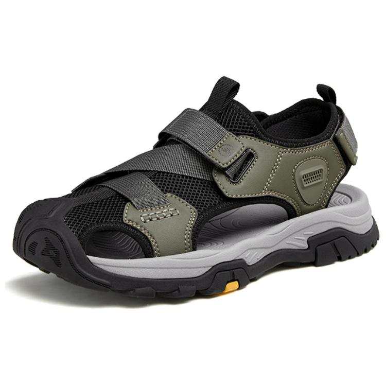 CAMEL Anti Collision, Breathable, Slip Resistant, Abrasion Resistant River Trekking Shoes Men's Black Green