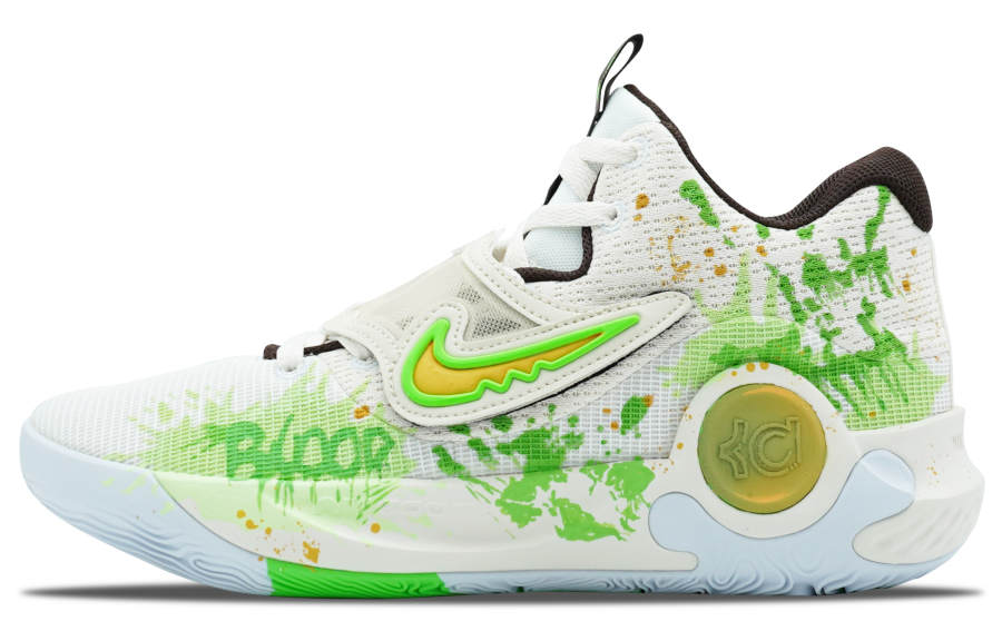 Nike Nike KD Trey 5 X Cushioning Moisture Wicking Low top Basketball Shoes Men's Green White Orange